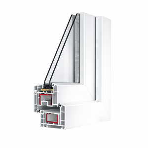 Dritare PVC Euro 70mm Me Dy Xhama